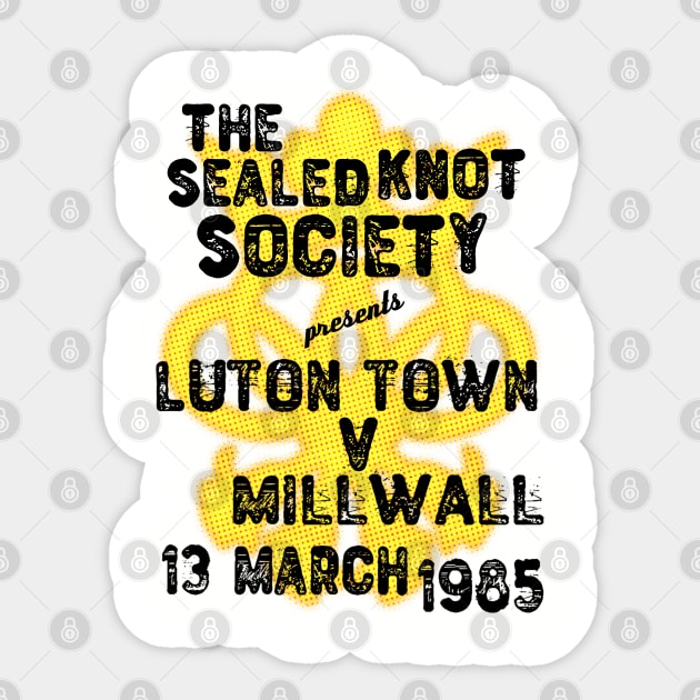 Luton Town Millwall 1985 Sticker by Spiralpaper